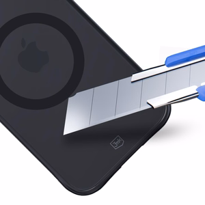 3mk Smoke Magnetinis dėklas telefonui iPhone 17 - juodas pusiau skaidrus