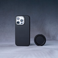 Benks Magnetinis Armor Pro Kevlar dėklas su metalo rėmu 600D (AD66) Iphone 16 Pro Max juodas ( Kamera valdymo mygtukas )