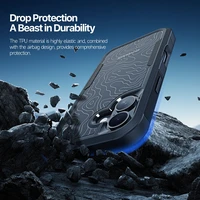 Dėklas Dux Ducis Shld Apple iPhone 17 juodas (Contour Pattern)