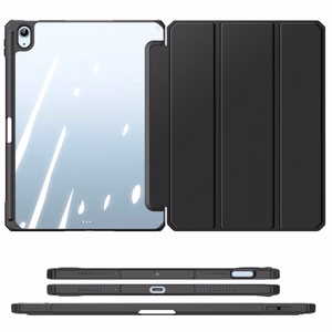 Dux Ducis Toby dėklas su dangteliu ir stovu iPad Air 13" 2024 / iPad Pro 12.9" 2018-2022 - juodas