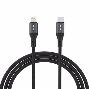 Dudao L3CL USB-C - Lightning 30W 2m pintas kabelis - juodas