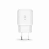 Tech-Protect C20W USB-C PD 20W / USB-A QC 3.0 įkroviklis su USB-C / USB-C kabeliu - baltas
