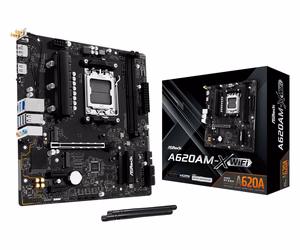 Asrock A620AM-X WiFi pagrindinė plokštė AMD A620A Socket AM5 micro ATX