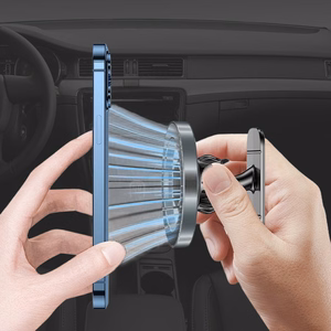 Blavec automobilinis laikiklis BH-16B Carbon magnetinis Magsafe prietaisų skydeliui (BH16BC-MDB) juodas