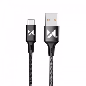 USB laidas Wozinsky WUC-C1B juodas Type-C 100cm