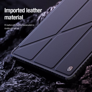 Nillkin Bumper Leather Case Pro dėklas Samsung Galaxy Tab S9+ - juodas