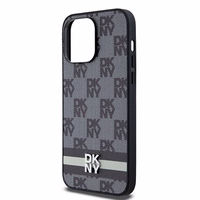 DKNY Odinis languotas mono raštas ir spausdintos juostos dėklas telefonui iPhone 14 Pro Max - juodas