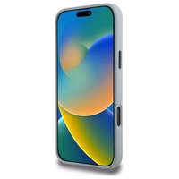 BMW Silikoninis Sukantys Linijos Magnetinis dėklas iPhone 16 Pro Max - pilkas