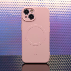 Simple Color Magnetinis dėklas telefonui iPhone 15 6,1" rožinis