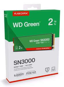 SanDisk SN3000 2 TB M.2 PCI Express 4.0 NVMe QLC 3D NAND