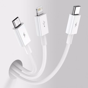 USB laidas Baseus 3in1 Superior baltas 150cm (iki 3.5A)