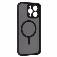 Pilnai matinis Mag dėklas telefonui Iphone 14 Pro Max juodas