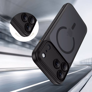 Tech-Protect Magpeak MagSafe CC dėklas telefonui iPhone 17 Pro Max - matinės juodos spalvos