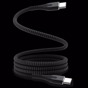 STATIK MagStack Pro, magnetinis laidas, USB-C į USB-C, 1 m, juodas