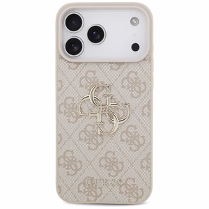 Guess 4G Didelio Logotipo Dėklas telefonui iPhone 17 Pro Max - rožinė