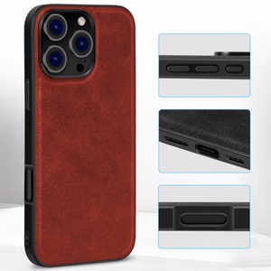 Telefono dėklas X-Level Earl III Collection skirtas Apple iPhone 16 Pro raudonas