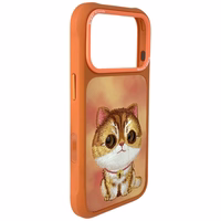 Nimmy Big Eyed Pet 2.0 Cat deklas iPhone 17 Pro Max - oranzinis
