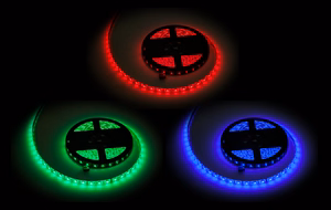 Rebel vandeniui atspari RGB LED juosta, 5 m, 300 x 5050 SMD, 12 V