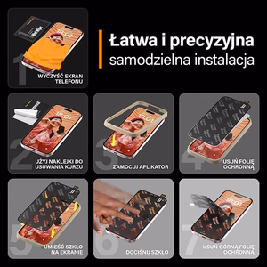 PanzerGlass Itin platus privatumo grūdintas stiklas su pozicionieriumi iPhone 15 Pro