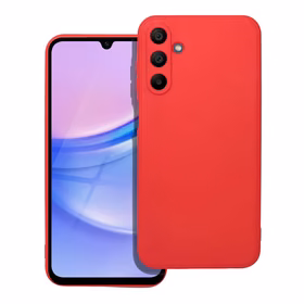 Minkštas dėklas telefonui Samsung A15 5G / A15 4G raudonas
