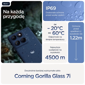 Motorola edge 60 16,9 cm (6.67") Dviguba SIM jungtis Android 15 5G C tipo USB 12 GB 512 GB 5200 mAh Mėlyna