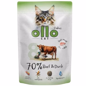 OLLO Cat No. 8 говядина и утка - влажный корм для кошек - 85g