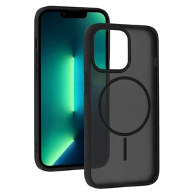 Magmat plonas dėklas Iphone 13 Pro juodas