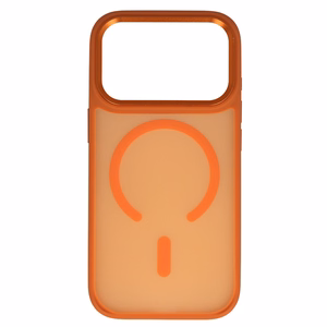 Liavec Cloudy dėklas su metaliniu kameros rėmeliu, skirtas Iphone 17 Pro oranžinis (kameros valdymo mygtukas)