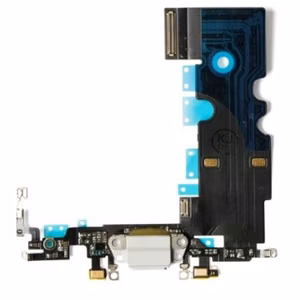 Krovimo lizdas skirtas iPhone SE2 2020 su lanksčiąja jungtimi / White / OEM