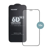 6D Pro Veason apsauginis stiklas (rinkinys 10in1) - Iphone 14 Pro Max juodas