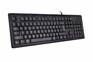 A4Tech KR-92 klaviatūra Universalus USB QWERTY Anglų Juoda