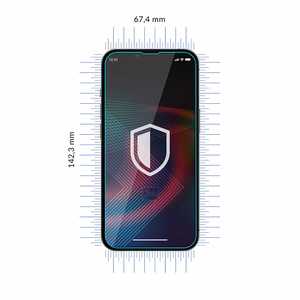 Grūdintas stiklas iPhone 14 Pro / iPhone 14 hibridinis lankstus 7H iš 3mk FlexibleGlass serijos