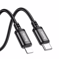 Kabelis USB C į Lightning Hoco PD 27W 2 m X89 juodas