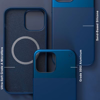 ATOM STUDIOS dėklas SPLIT SILICONE MAGSAFE IPHONE 13 PRO MAX mėlynas