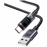 Laidas USAMS Sufeng Series US-SJ673 66W 6A Fast Charging USB-C į USB-A 1.2m tamsus