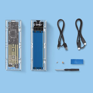 Orico TCM2-C3 M.2 NVMe į USB-C 10Gb/s disko dėžutė mėlyna