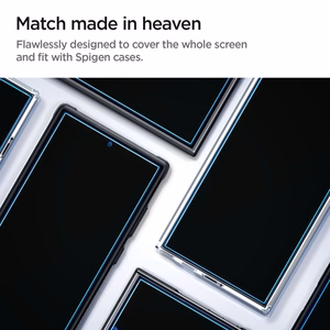 Spigen Glas.tR EZ Fit grūdinto stiklo apsauga Samsung Galaxy S24 Ultra (2 vnt.)