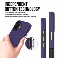 Dėklas Perfectionists Triangle Mag Case Apple iPhone 15 violetinis
