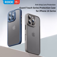 Rock Guard Touch Matte Series dėklas telefonui Iphone 16 Pro Max mėlynas