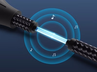 Vention optinis garso kabelis, apipintas, 5 m