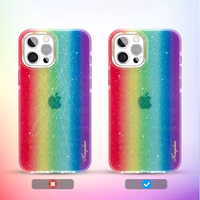 Kingxbar Ombre dėklas galinis dėklas iPhone 12 Pro Max daugiaspalvis