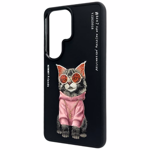 Nimmy Glasses Cool Cat dėklas Samsung Galaxy S26 Ultra juodas
