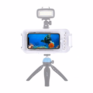 Puluz Waterproof Case (45m) for iPhone: For Underwater Photos and Videos (White)