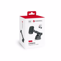 Automobilinis universalus telefono laikiklis Forcell (H-CT327) tvirtinamas ant stiklo, magnetinis juodas