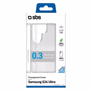 SBS Skinny Cover dėklas Samsung Galaxy S26 Ultra, skaidrus