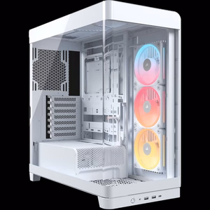 Corsair 4500X LX-R RGB grūdintas stiklas vidutinio bokštelio korpusas, baltas