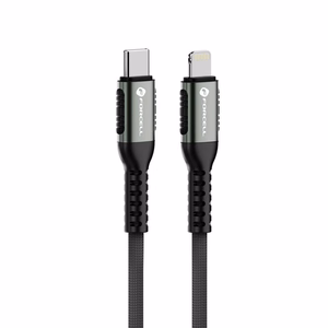 FORCELL F-ENERGY C259 kabelis Type C į Lightning PD 3A 27W Cafule 2 m juodas