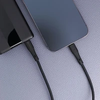 FORCELL F-ENERGY C346 kabelis Type C į Lightning PD 3A 27W Silicone 1 m juodas