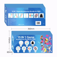 Nintendo Switch 15-in-1 šeimos priedų paketas 2 - Oranžinis ir mėlynas rinkinys