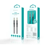 Devia kabelis audio Ipure EC618 jack 3,5 mm - jack 3,5 mm 1,0 m juodas